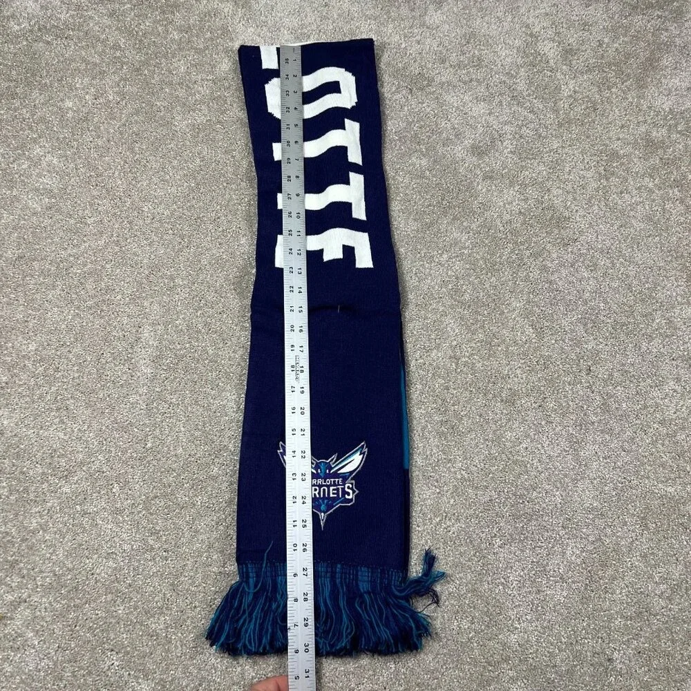 NBA Unisex One Size Blue Knit Charlotte‎ Hornets Basketball Scarf NWT